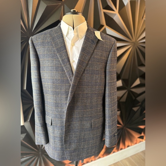 Brooks Brothers Other - NWT Brooks Brothers Regent Fit Blue and Tan Blazer